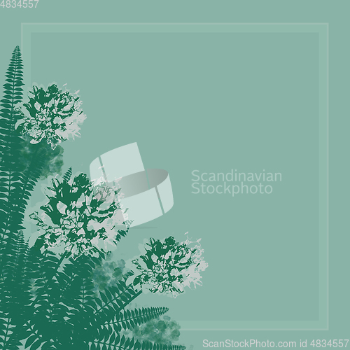Image of Beautiful pastel flowers decoration - card mock up for wedding invitation or Mother Day greeting concept