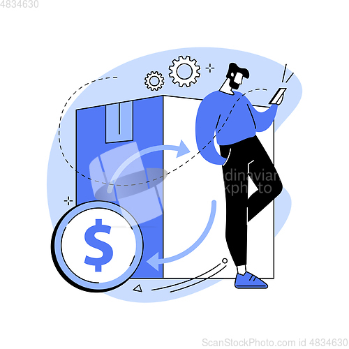 Image of Returns and refunds abstract concept vector illustration.