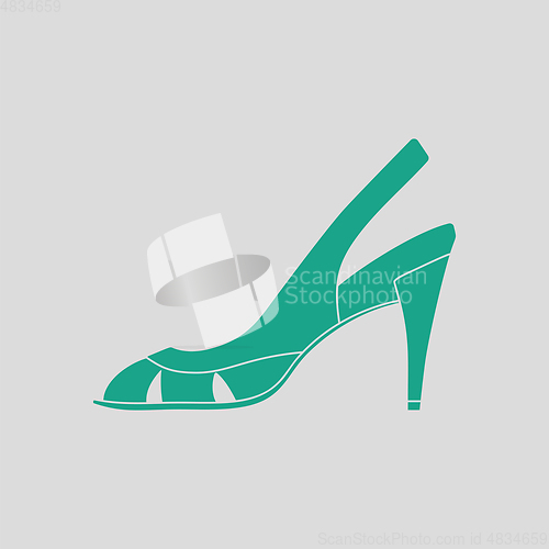 Image of Woman heeled sandal icon