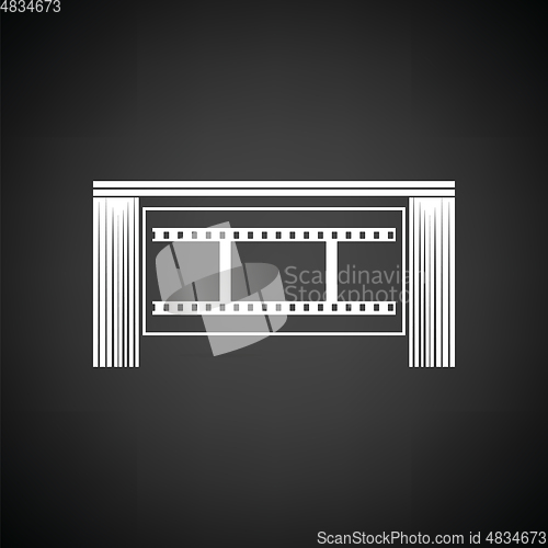 Image of Cinema theater auditorium icon