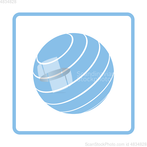 Image of Fitness rubber ball icon