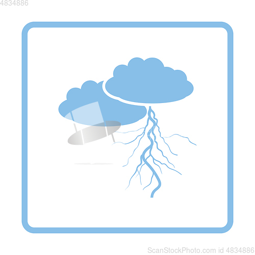 Image of Clouds and lightning icon