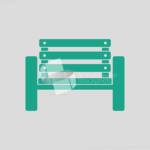 Image of Tennis player bench icon