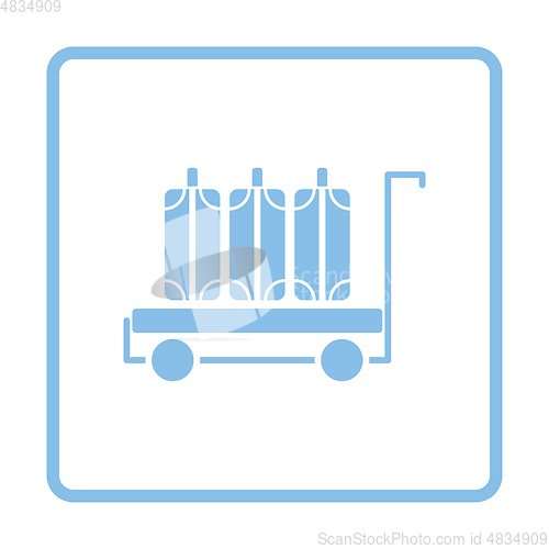 Image of Luggage cart icon