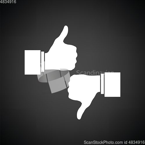 Image of Like and dislike icon