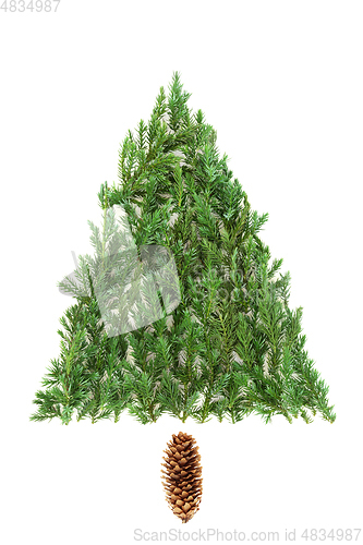 Image of Abstract Eco Friendly Christmas Tree 