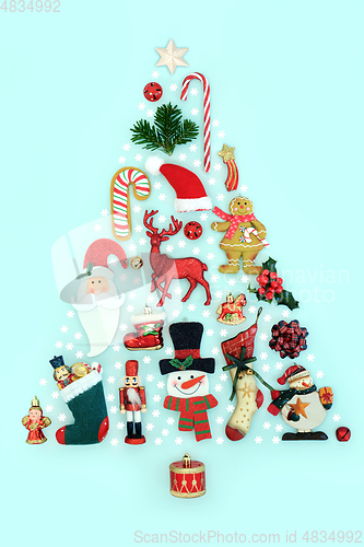 Image of Fantasy Christmas Tree Shape Design 