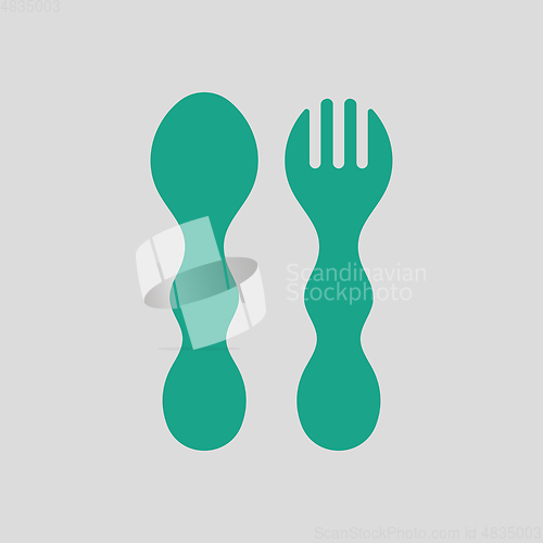 Image of Baby spoon and fork icon