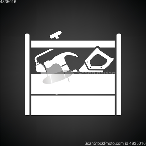 Image of Retro tool box icon