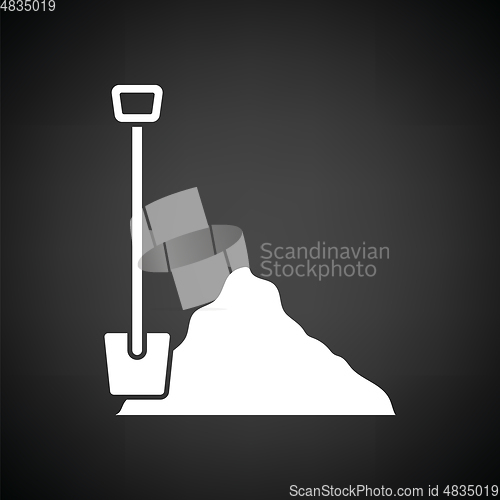 Image of Icon of Construction shovel and sand