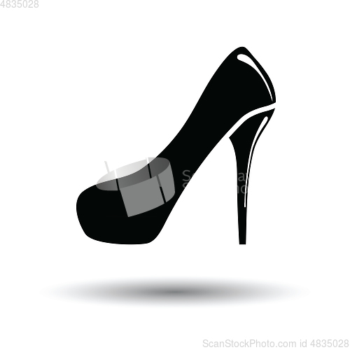 Image of Female shoe with high heel icon