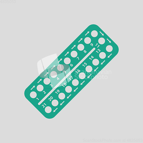 Image of Contraceptive pill pack icon