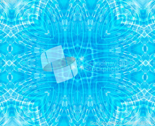 Image of Blue background with abstract concentric pattern