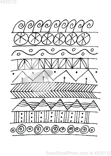 Image of Vector illustration of simple patterns