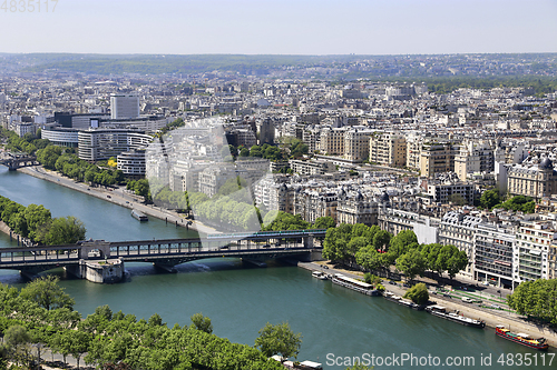 Image of Aerial view from Eiffel Tower on Paris