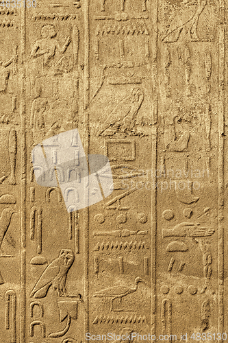 Image of Ancient egyptian art in the Karnak Temple