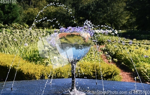 Image of wine glass water fountain
