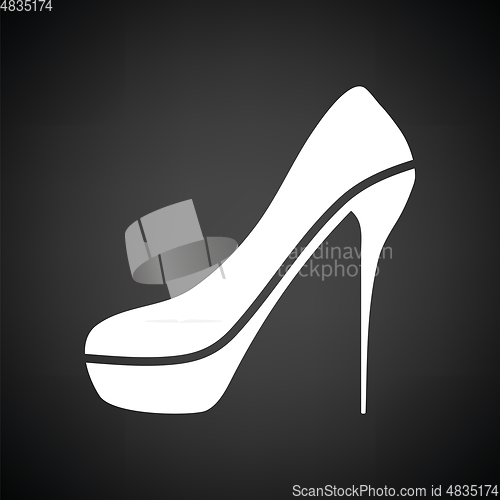 Image of Sexy high heel shoe icon