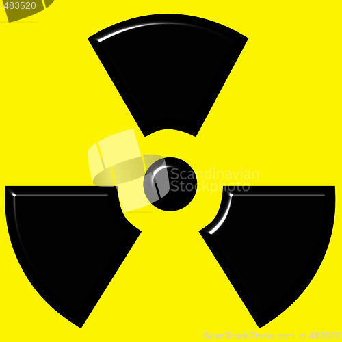 Image of 3D Radioactive Sign