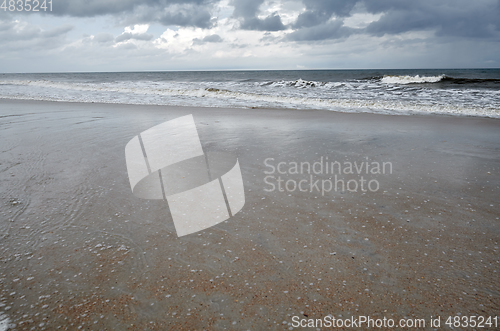 Image of Pacific Ocean with dramatic sky