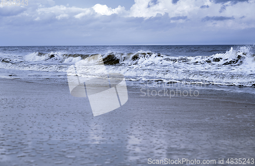 Image of Rough water and waves in Pacific Ocean