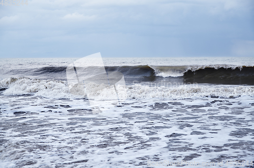 Image of Rough water and waves in Pacific Ocean