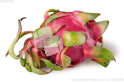 Image of Dragon fruit horizontally isolated on a white