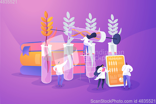 Image of Genetically modified plants concept vector illustration