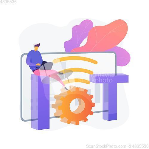 Image of Internet of things vector concept metaphor
