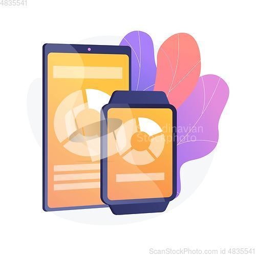 Image of Smart gadgets vector concept metaphor