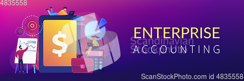 Image of Enterprise accounting concept banner header.