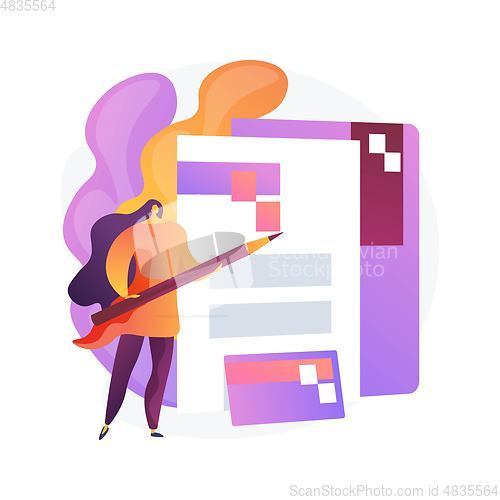 Image of Documents filling vector concept metaphor.