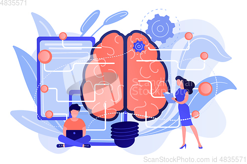 Image of Artificial intelligence concept vector illustration.