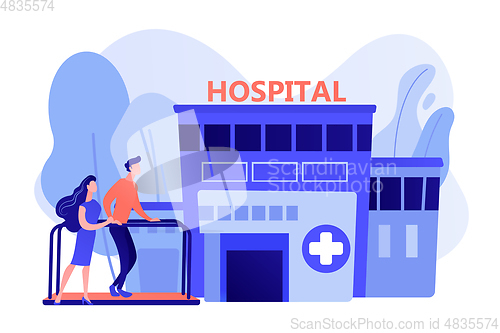 Image of Rehabilitation center concept vector illustration.