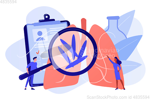 Image of Tuberculosis concept vector illustration.