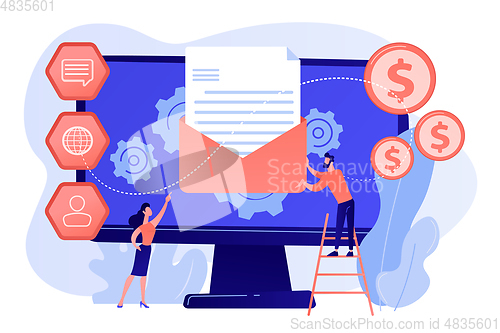 Image of Marketing automation system concept vector illustration.