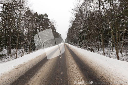 Image of Road under the snow