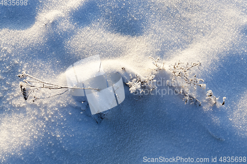 Image of Snow drifts in winter