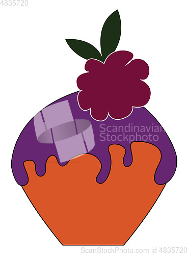 Image of Sweet pie vector or color illustration