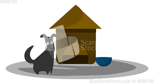 Image of Dog house vector or color illustration