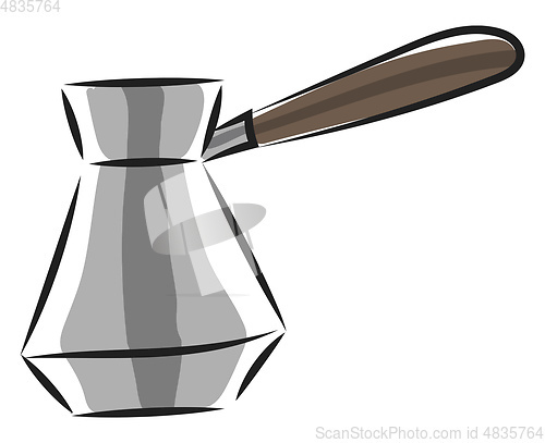 Image of Portrait of a coffee maker suitable for home vector or color ill