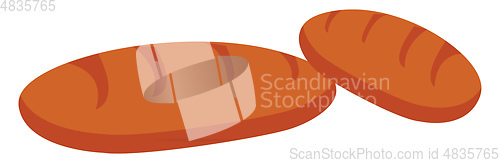 Image of Freshly baked breads vector illustration 