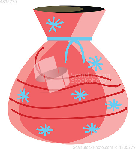 Image of Santa\'s bag illustration vector on white background 