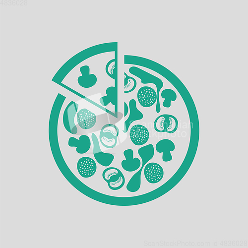 Image of Pizza on plate icon