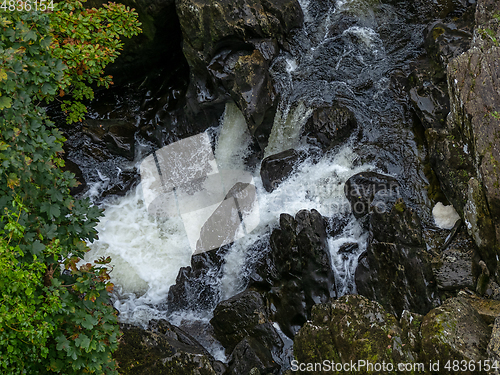Image of Cyfyng Falls and Rocks on the Afon Llugwy