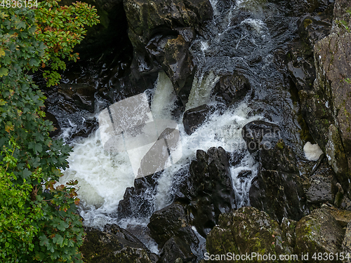 Image of Cyfyng Falls and Rocks on the Afon Llugwy