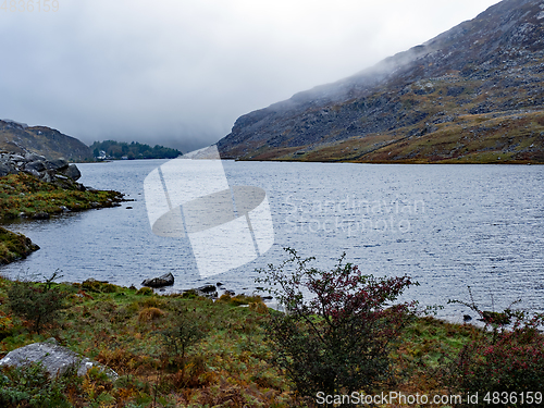 Image of Llyn Ogwen in Misty Weather