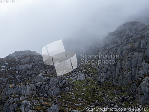 Image of Mountainside in Mist 