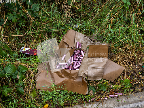 Image of Nitrous Oxide Canisters Fly Tipped