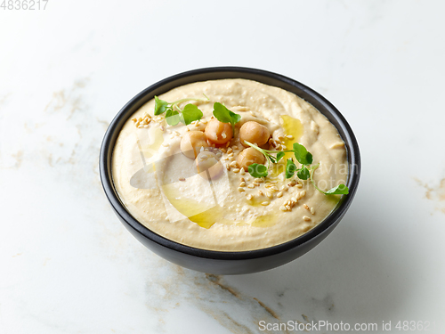 Image of bowl of hummus